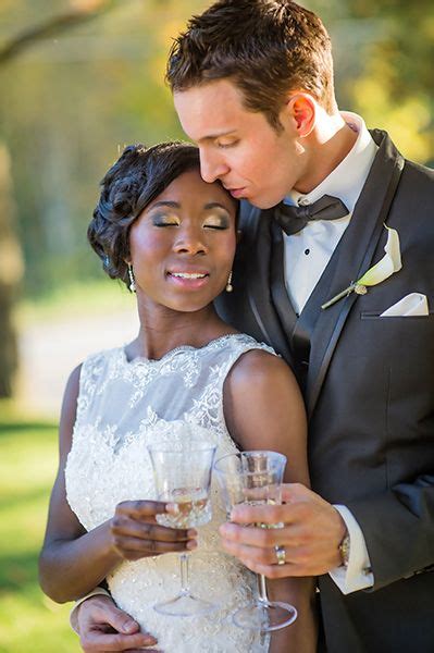 Real Weddings Quebec Camille And Francis Interracial Wedding Couples