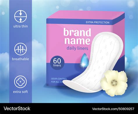 Feminine Hygiene Poster Royalty Free Vector Image