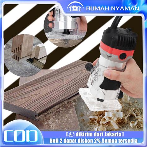 Jual Mesin Profil Router Trimmer Kayu Ukir 6mm YUKIDO Trimer Tahan