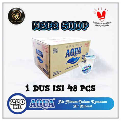 Jual Air Mineral Aqua Gelas 220 Ml Harga Karton Jakarta Pusat