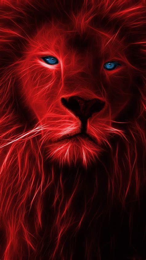 Red Lion Lightning Lion Hd Phone Wallpaper Peakpx