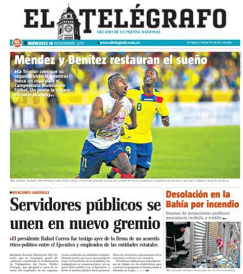 Noticia La Metieron As Vio La Prensa De Ecuador El Triunfo Ante Per