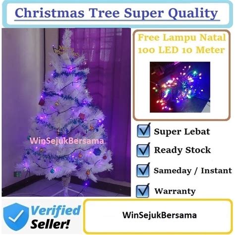 Jual Pohon Natal Cm Putih Salju Christmas Tree Feet Snow White