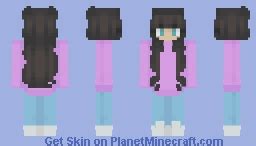 Pink shirt girl Minecraft Skin