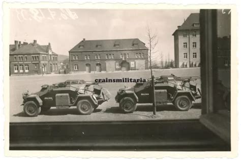 Orig Foto Rad Panzersp Hwagen Sdkfz In Kaserne Sondershausen