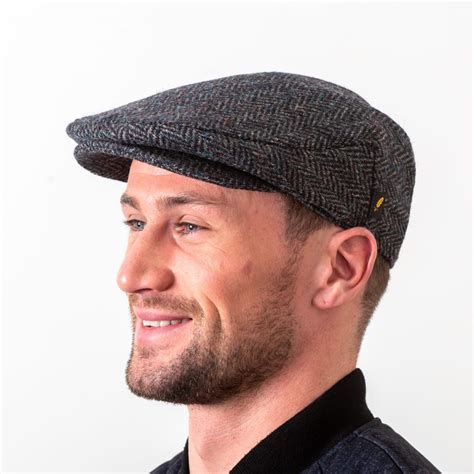 Donegal Tweed Flat Cap Herringbone Aran Islands Knitwear