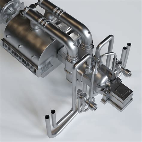 3D steam turbine generator model - TurboSquid 1545752