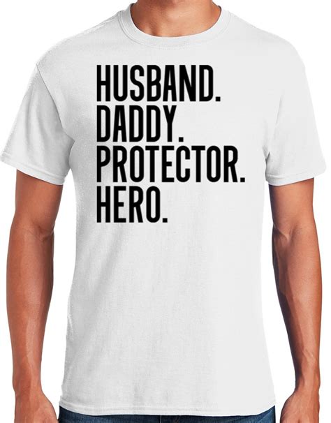 Graphic America Fathers Day Husband Daddy Protector Hero Shirt For Dad