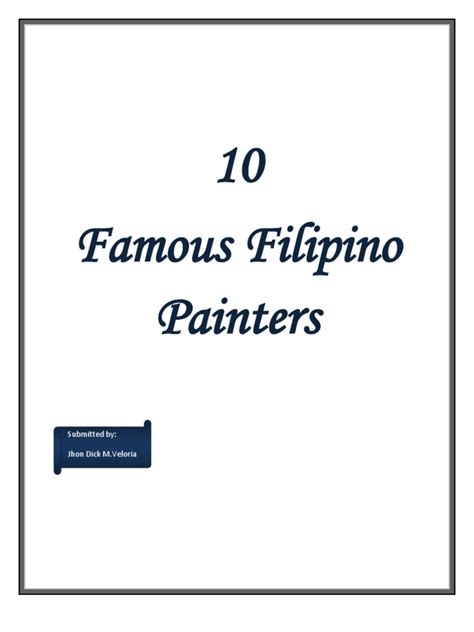 Famous Filipino Painters | Art Media | Paintings