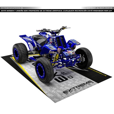 Adhesivos Quad Yamaha Banshee Clown Azul Extremegraphics Es