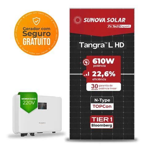 Gerador De Energia Solar On Grid Sungrow Telhado Cer Mico Gancho Solmais