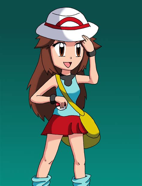 Pokemon Trainer Leaf By Sketchinnegro On Deviantart