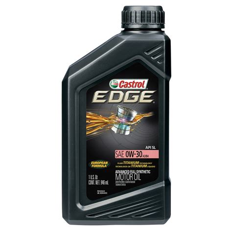 Castrol EDGE 0W-30 A3/B4 Advanced Full Synthetic Motor Oil, 1 Quart ...