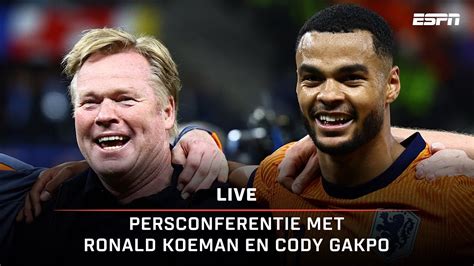 Ronald Koeman En Cody Gakpo In Aanloop Naar Duitsland Nederland