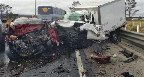 5 muertos deja accidente múltiple en la carretera México Tuxpan a la