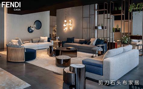 High End Imported Sofa Brand FENDI CASA Is A Model Of Fashionable Cross