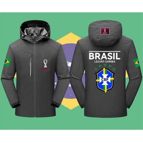 Katar World Cup Brasil Equipe Nemar Mesmo Estilo Jaqueta De Capuz