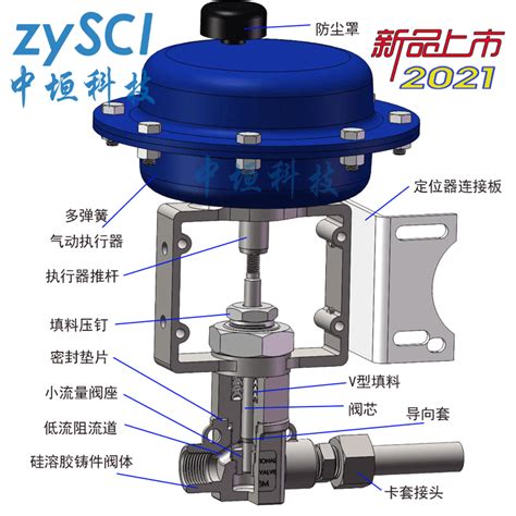 Zxpezmay系列 气动薄膜小流量调节阀 小流量调节阀 化工仪器网