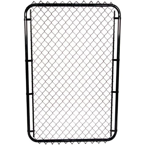 Master Halco 58hx24 To 72w Adjustable 11 Gauge Black Chain Link Gate