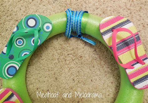 Pool Noodle Flip Flop Wreath Flip Flop Wreaths Pool Noodles Thrifty