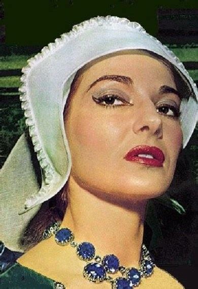 Rare Color Photo Of Her In Anna Boylen Maria Callas Filme Kost M