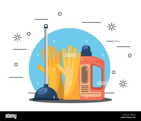 Cleaning Products For Home Cartoons Stock Vector Image Art Alamy