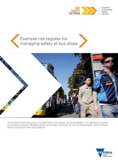 PDF Example Risk Register For Managing Safety At Bus