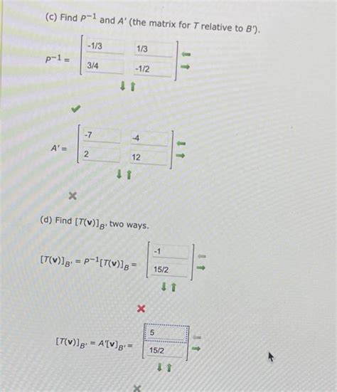 Solved Let B 13−2−2 And B′ −120−44 Be