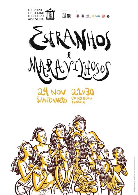 Illustration For Estranhos E Maravilhosos Poster Hireillo Hire An