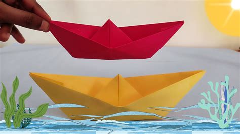 How To Make A Simple Paper Boat Easy Diy Tutorial Paper Boat Making Tutorial Lala Candy