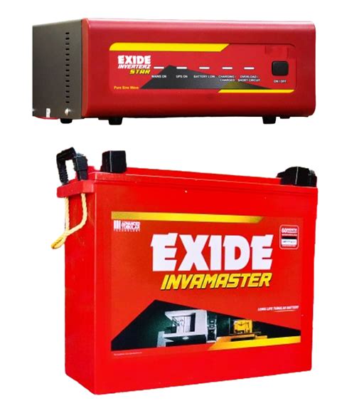 Exide Star V Inverter And Exide Inva Master Ah Combo