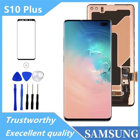 100 Tested 6 4 Lcd For Samsung Galaxy S10 Plus Sm G9750 G975f Display