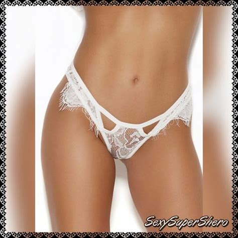 Sexy SuperShero Intimates Sleepwear White Eyelash Lace Panty Lingerie Poshmark