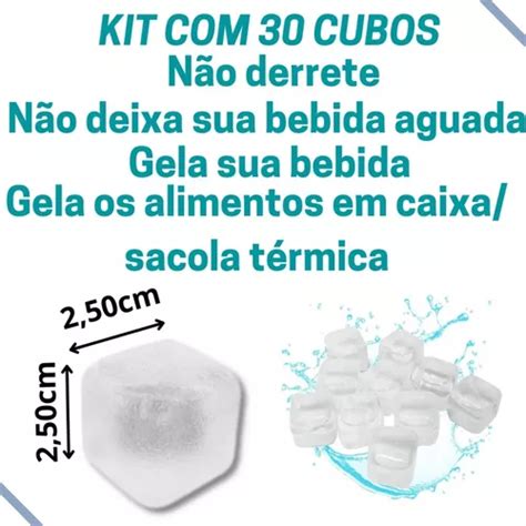 Gelo Ecol Gico Reutiliz Vel Artificial Cubos N O Derrete Mercadolivre