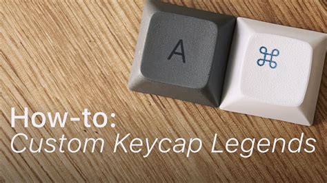 Make Your Own Custom Keycap Legends At Home YouTube