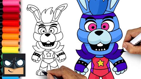 How To Draw Glamrock Bonnie Five Nights At Freddy S Youtube