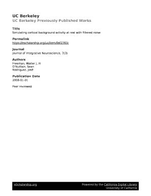 Fillable Online Simulating Cortical Background Activity At Rest With