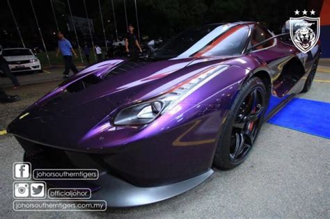 Of Purple Ferrari Laferrari In Malaysia Gtspirit