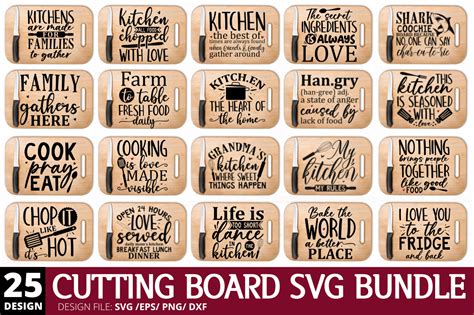 Free Cutting Board Quotes Svg Bundle Graphic By Sublimation