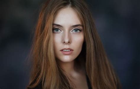 Wallpaper Face Women Blonde Long Hair Maxim Maximov Fashion