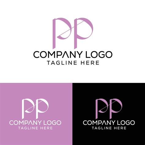 Initial Letter Pp Logo Design Monogram Creative Modern Sign Symbol Icon