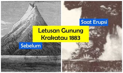 10 Potret Dahsyatnya Letusan Krakatau Tahun 1883 Sampai Timbulkan