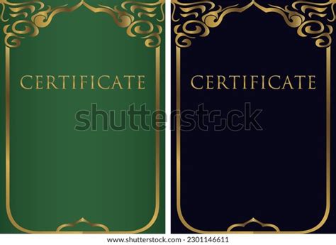 Award Certificate Template Design 131 Stock Vector (Royalty Free ...