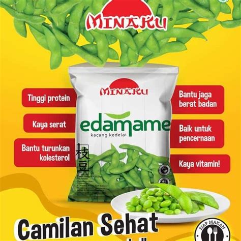 Jual Kacang Edamame Minaku 500 Gram Kacang Kedelai Jepang Salted