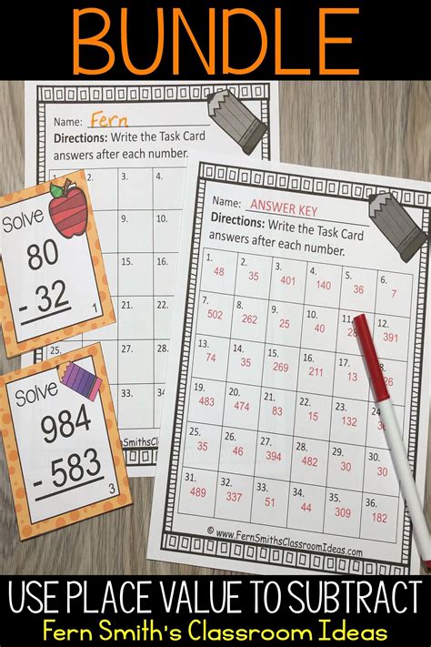 Using Place Value To Add And Subtract Worksheets