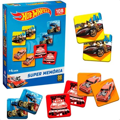Jogo Super Memória Hot Wheels Cartas Carros Iantil MercadoLivre