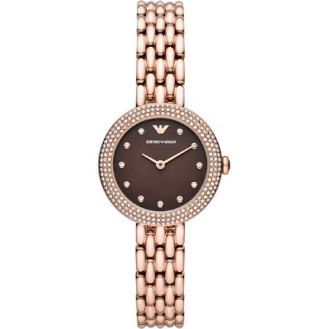 Armani Rosa Women Watch Rose Gold 30mm - Sunlab Malta