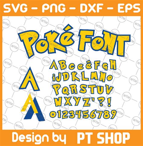 Pokemon Font Svg Layered Cricut , Pokemon Font Svg, Pokemon - Inspire ...