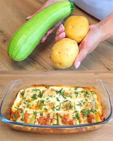 Quick And Tasty Zucchini And Potato Bake Greenku Recipes