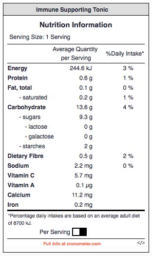 Immune Supporting Tonic Key Nutrition